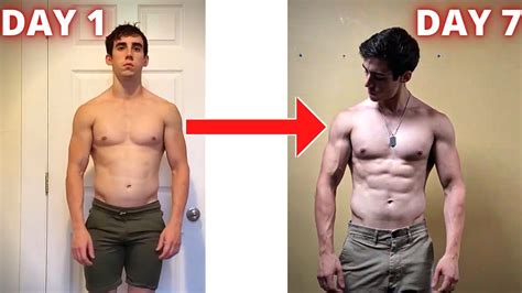 I ATE 1000 CALORIES A DAY FOR A WEEK 7 DAY FAT LOSS PROGRESSION YouTube