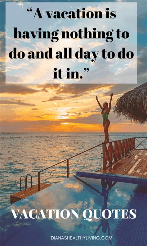 63 Inspiring Vacation Quotes Dianas Healthy Living