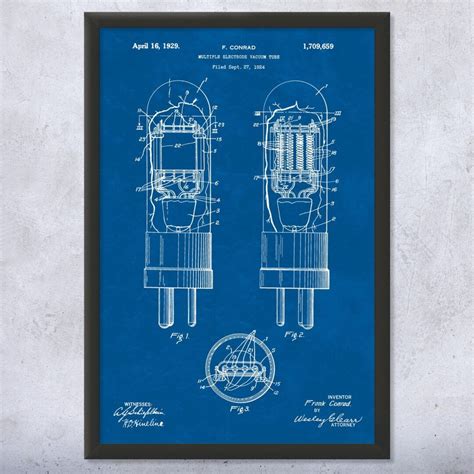 Framed Vacuum Tube Wall Art Print Science Teacher Gift - Etsy