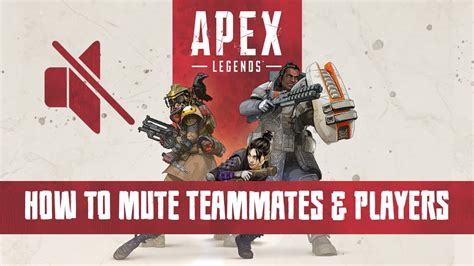 How To Mute Teammates Players In Apex Legends Youtube