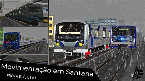 OpenBVE MOVIMENTAÇÃO DE TRENS FROTA E G I J e L em SANTANA Linha