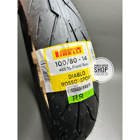 Jual BAN PIRELLI DIABLO ROSSO SPORT 100 80 90 80 80 80 RING 14