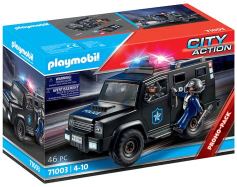 Playmobil City Action Pas Cher Fourgon De Police Des Forces