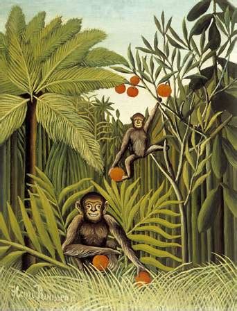 The Monkeys in the Jungle, 1909 - Henri Rousseau - WikiArt.org