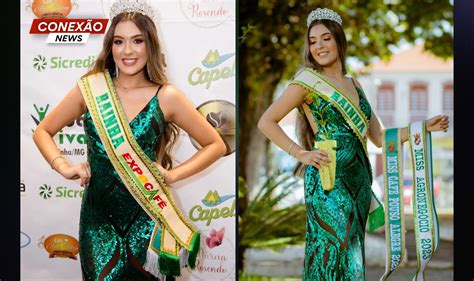 Miss Caf Pouso Alegre Vit Ria Faria Eleita Rainha Da Expocaf