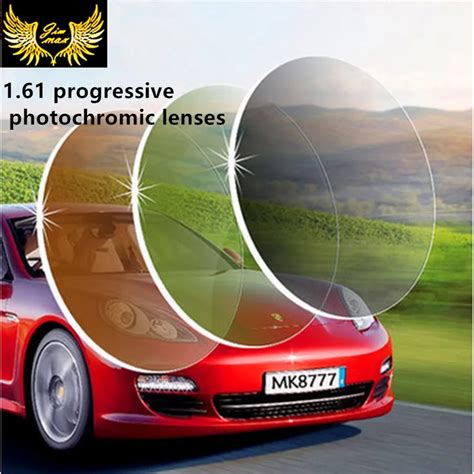 quality HMC 1.61 photochromic progressive lenses uv protection anti ...