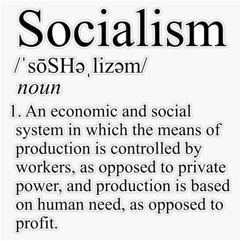 Amazon.com: Socialism Definition - Socialist, Leftist, Leftism Decal ...