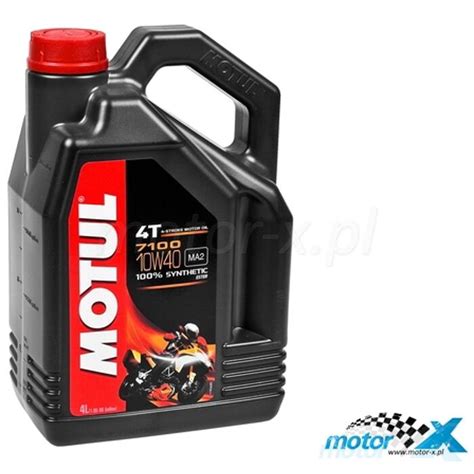 4 Stroke Engine Oil Motul 7100 10W40 Synthetic 4T 4L Motor X