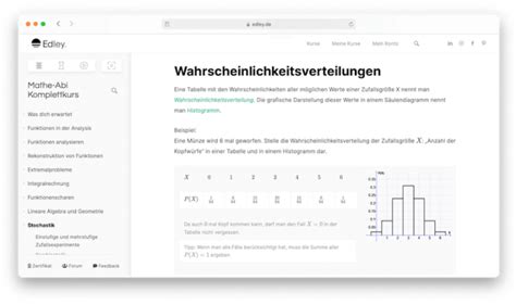 Mathe Abitur Online Kurs Der Komplettkurs Edley