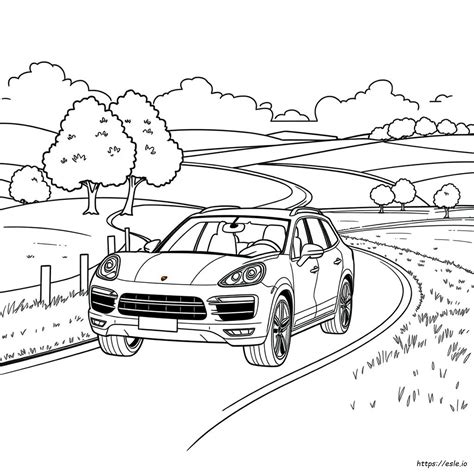 Porsche Cayenne Coloring Pages