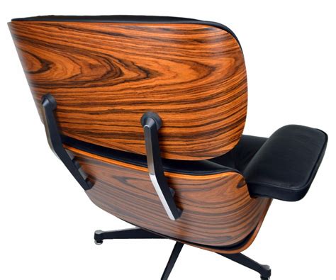 Charles Eames Lounge Chair LIGHT ROSEWOOD Black Leather - Charles Eames