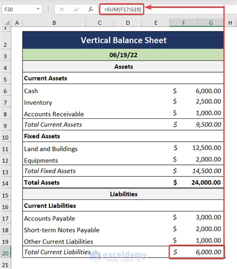 How To Make Balance Sheet In Excel 2 Useful Examples