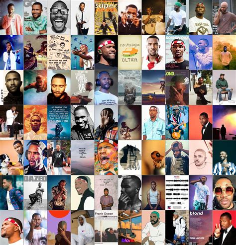 Printed Frank Ocean Photo Collage Kit Music Collage Kit Wall Etsy