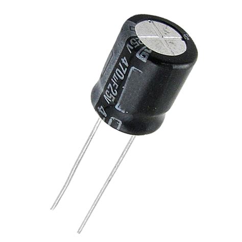 100 Pcs 8 X 11mm Radial Aluminum Electrolytic Capacitors 470uF 25V AD