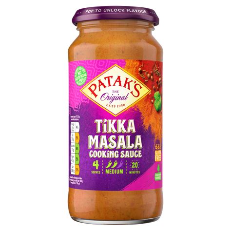 Pataks Tikka Masala Cooking Sauce 450g Co Op