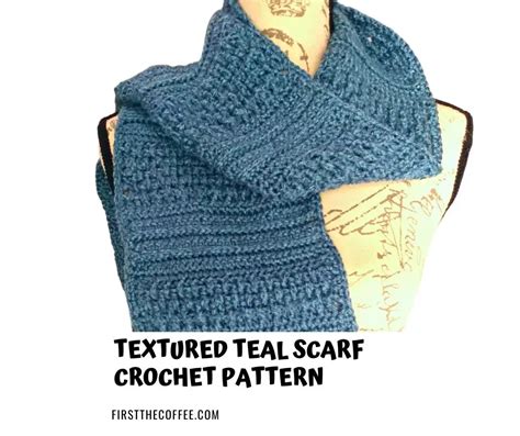 Crochet Scarf Patterns - First The Coffee Crochet