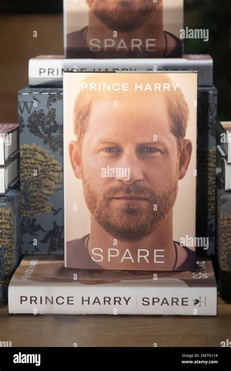 10 January 2023 London Uk Copies Of The Prince Harry Autobiography ‘spare’ Are On Display For