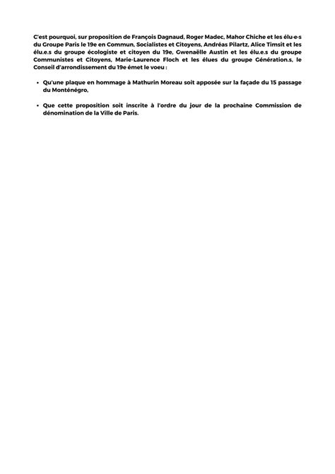 Mahor CHICHE on Twitter RT Paris19e CAParis19 Adoption d un vœu