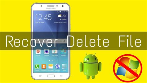 How To Recover Delete File From Android Phone YouTube