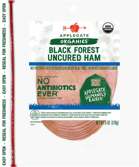 Products Deli Meat Organic Black Forest Ham Applegate