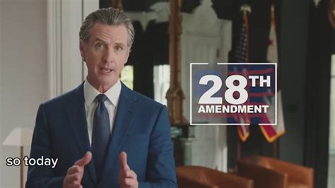 Newsom Proposes 28th Amendment On Gun Control