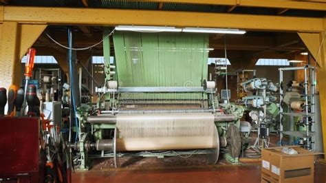 Weaving Looms Weaving Factory Textile Industry Automated Weaving