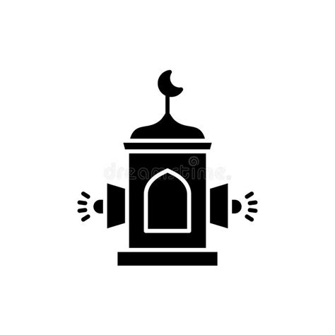 Takbir Icon Set Islam Prayer Vector Symbol Islamic Mosque Azan Sign