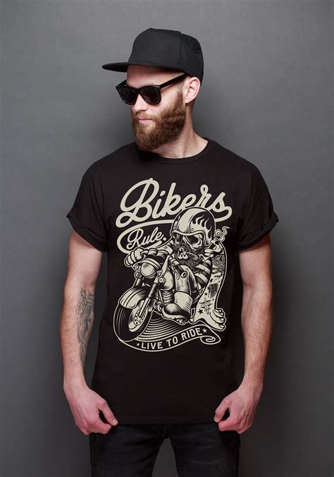 Bikers Rule T Shirt Design On Behance