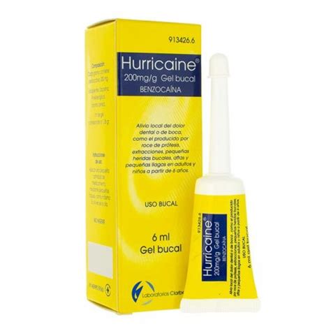 Hurricaine 200 Mgg Gel Bucal 6 Ml ¡mejor Precio Comprar