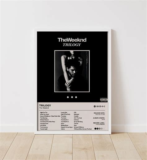 The Weeknd Trilogy Poster Trilogy Album Cover Poster the Weeknd Trilogy ...