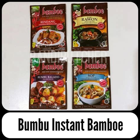 Jual Bumbu Bamboe Rendang Rawon Balado Sop Bumbu Instant Bamboe