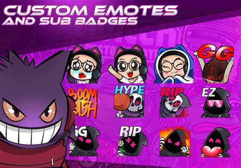 1 Custom Twitch Emote 1 Emote Custom Twitch Sub Badge Custom Bit Badge