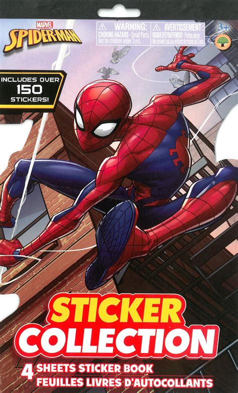 Marvel Spider Man Sticker Book 4 Sheets 150 Stickers M And G