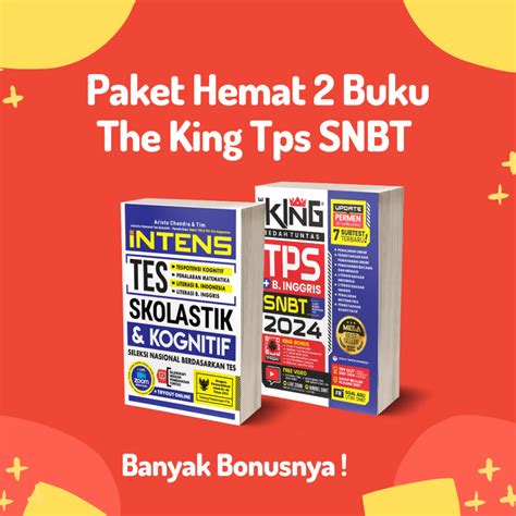 Jual Paket Hemat Buku The King Tps Snbt Intens Tes Skolastik