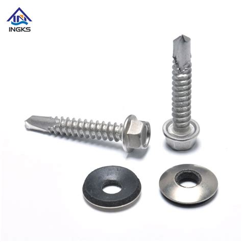 China Hex Wafer Head Self Drilling Screws Manufacturers Hex Wafer Head