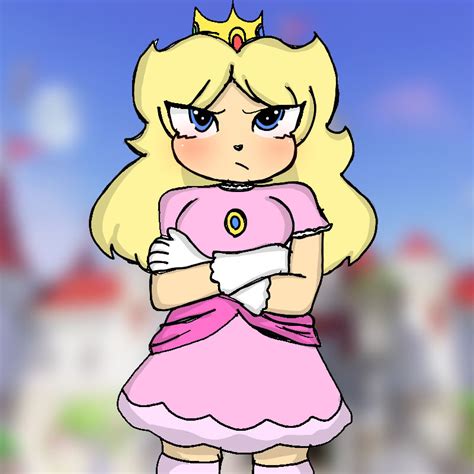 Princess peach fan art by mhaloverart on DeviantArt