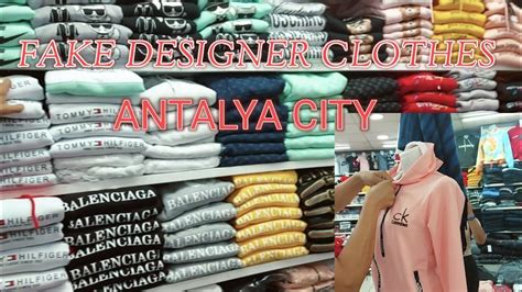 Antalya City Fake Designer Clothes Bazaar Spree Turkey Youtube