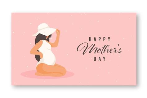 Premium Vector Mothers Day Greeting Card Template