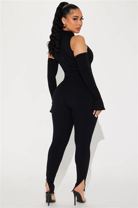 Rhianon Snatched Jumpsuit - Black | Fashion Nova