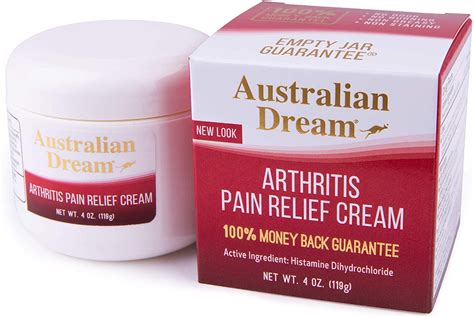 Australian Dream Arthritis Pain Relief Cream 4 Oz 119g