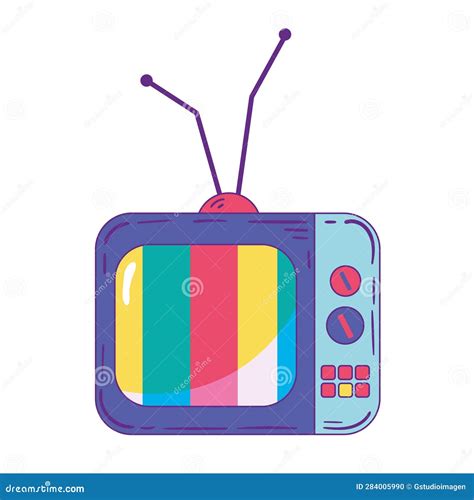 Tv Nineties Pop Art Stock Vector Illustration Of Culture