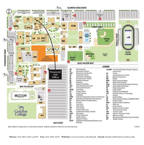 Cerritos College Map Campus - China Map Tourist Destinations