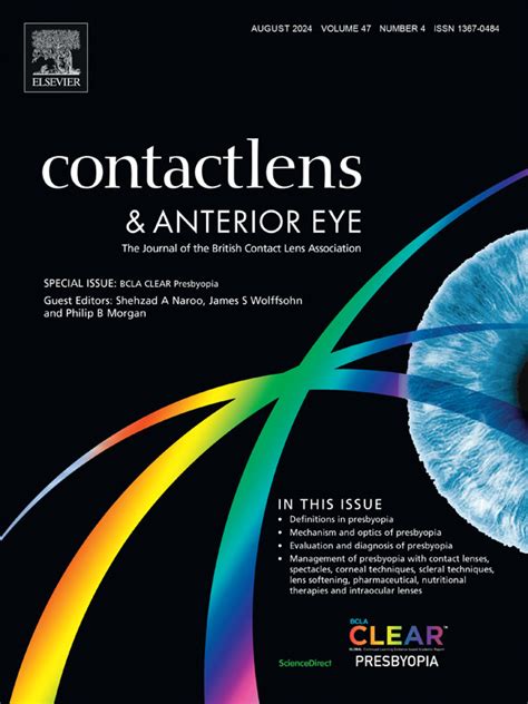 Table Of Contents Page Contact Lens And Anterior Eye