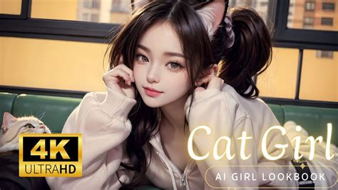 4k Ai Girl Lookbook Girl Turns Into A Cat What Will Happen Next ~ 2023 Ai Art Create Cute