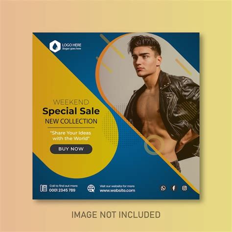 Premium Vector Fashion Social Media Banner Template