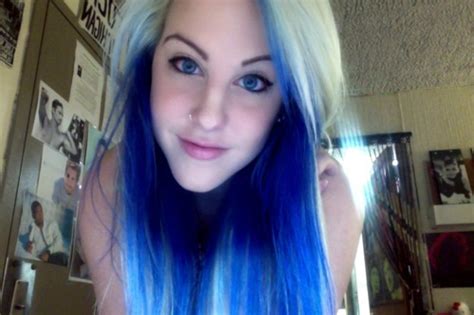 Blonde Hair Blue Eyes Blue Hair Long Hair Image On Favim