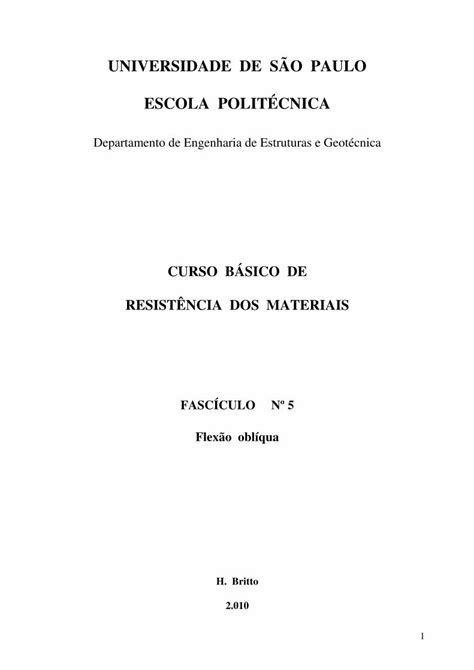 PDF UNIVERSIDADE DE SÃO PAULO ESCOLA POLITÉCNICAculo 5 teoria pdf