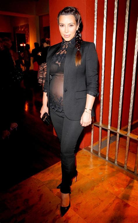 Peek A Boo From Kim Kardashians Pregnancy Style E News