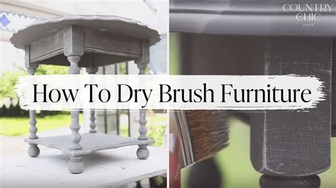 How To Dry Brush Furniture Furniture Painting Techniques Youtube