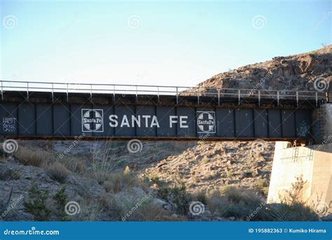 Santa Fe Railway Elevated Bridge Editorial Stock Photo Image Of